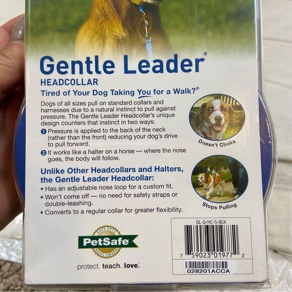 PetSafe Gentle Leader Head Collar Size Small up to 25 pounds w/ Training DVD - Picture 5 of 7
